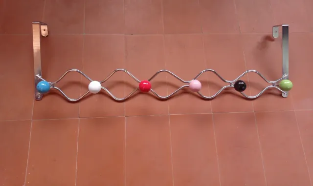 Perchero de puerta con 6 bolas de colores