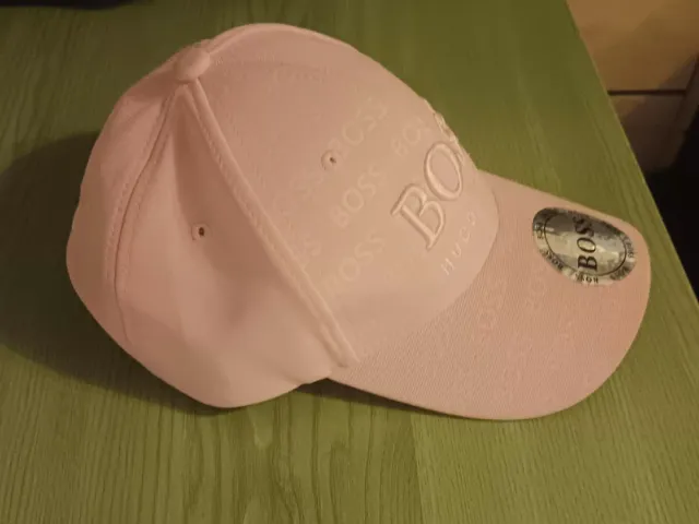 Gorra BOSS Rosa Logo Repetido