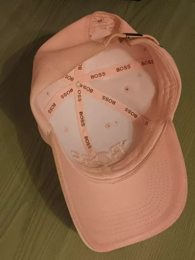 Gorra BOSS Rosa Logo Repetido