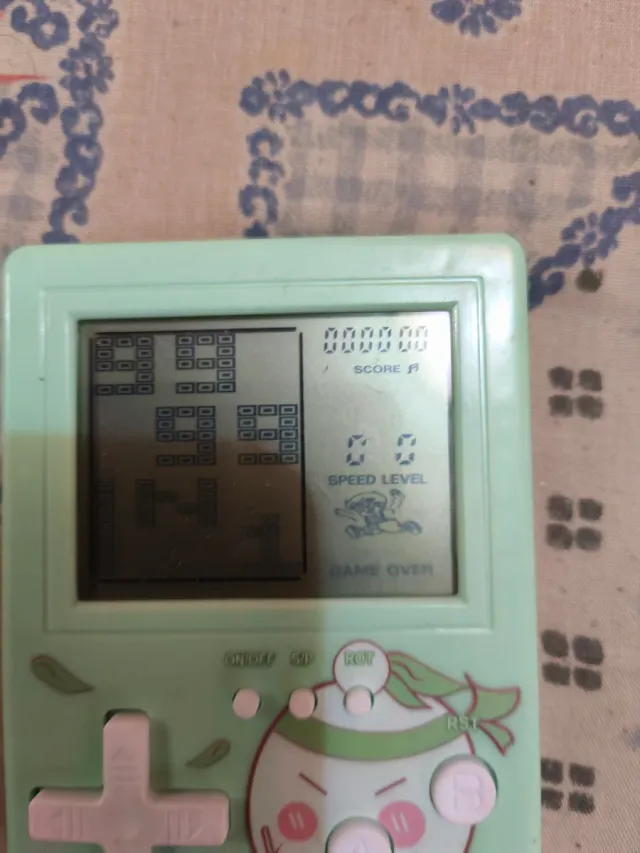 Consola de videogame portátil verde