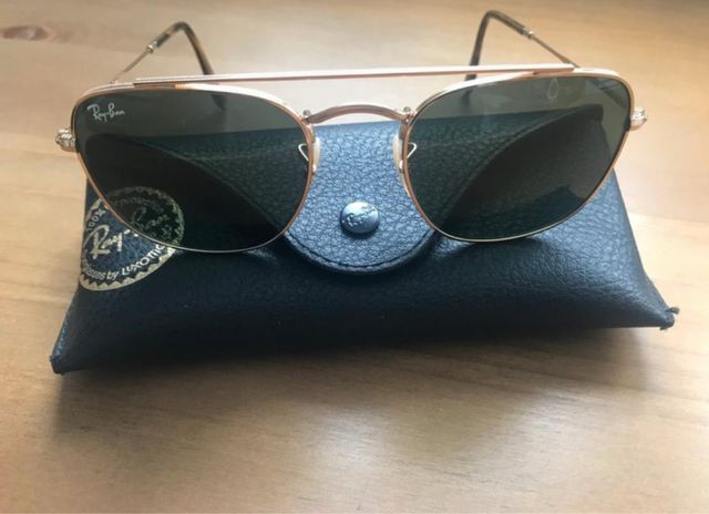 Gafas de Sol Ray-Ban Caravan Dorado y Negro