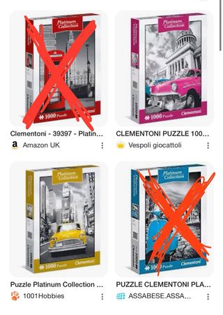 2 Puzzle Clementoni 1000 pezzi