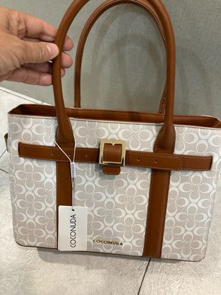 Borsa COCONUDA Beige/Marrone con Logo