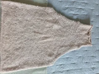 Jersey Zara Beige/Gris con Perlas