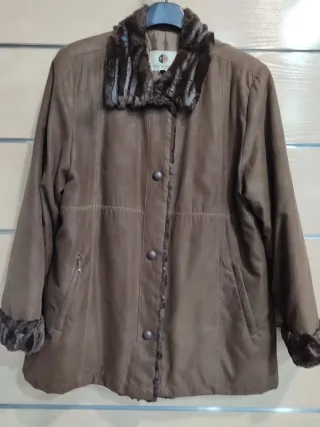 Chaquetón Punt Roma Talla 44 Marrón