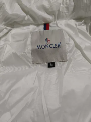Piumino Moncler Bianco Taglia M
