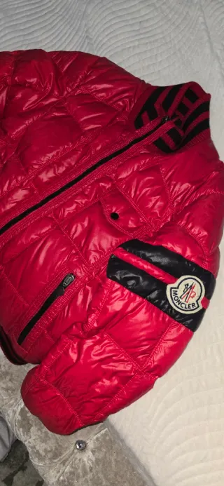 Men's MONCLER BRICE Red Down Puffer Casual Bomber