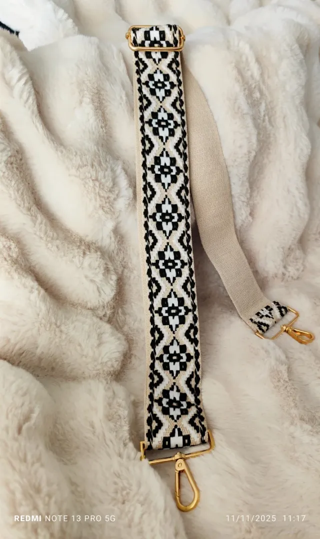 Correa de bolso geométrica