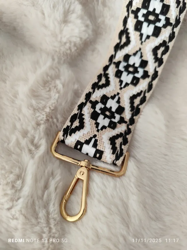 Correa de bolso geométrica