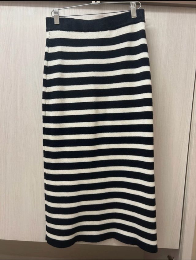 Falda tubo de rayas