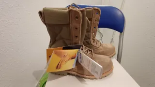 Botas militares beige/verde