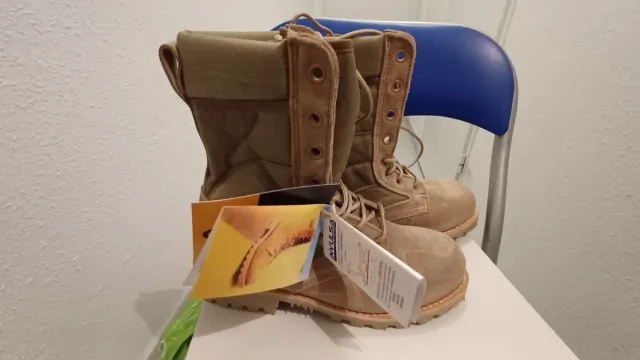 Botas militares beige/verde