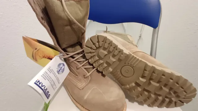 Botas militares beige/verde