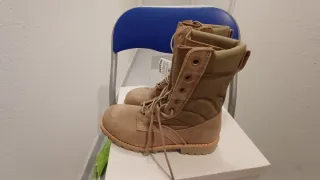 Botas militares beige/verde
