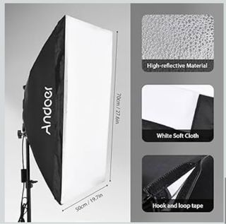 Set 2 Softbox Estudio Fotográfico Andoer
