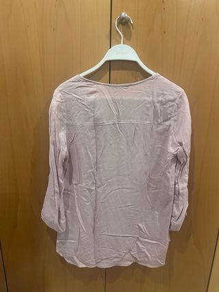 Camisa rosa manga 3/4