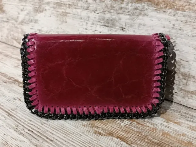 Bolso "Martina" Piel Suave Cadena Plateada