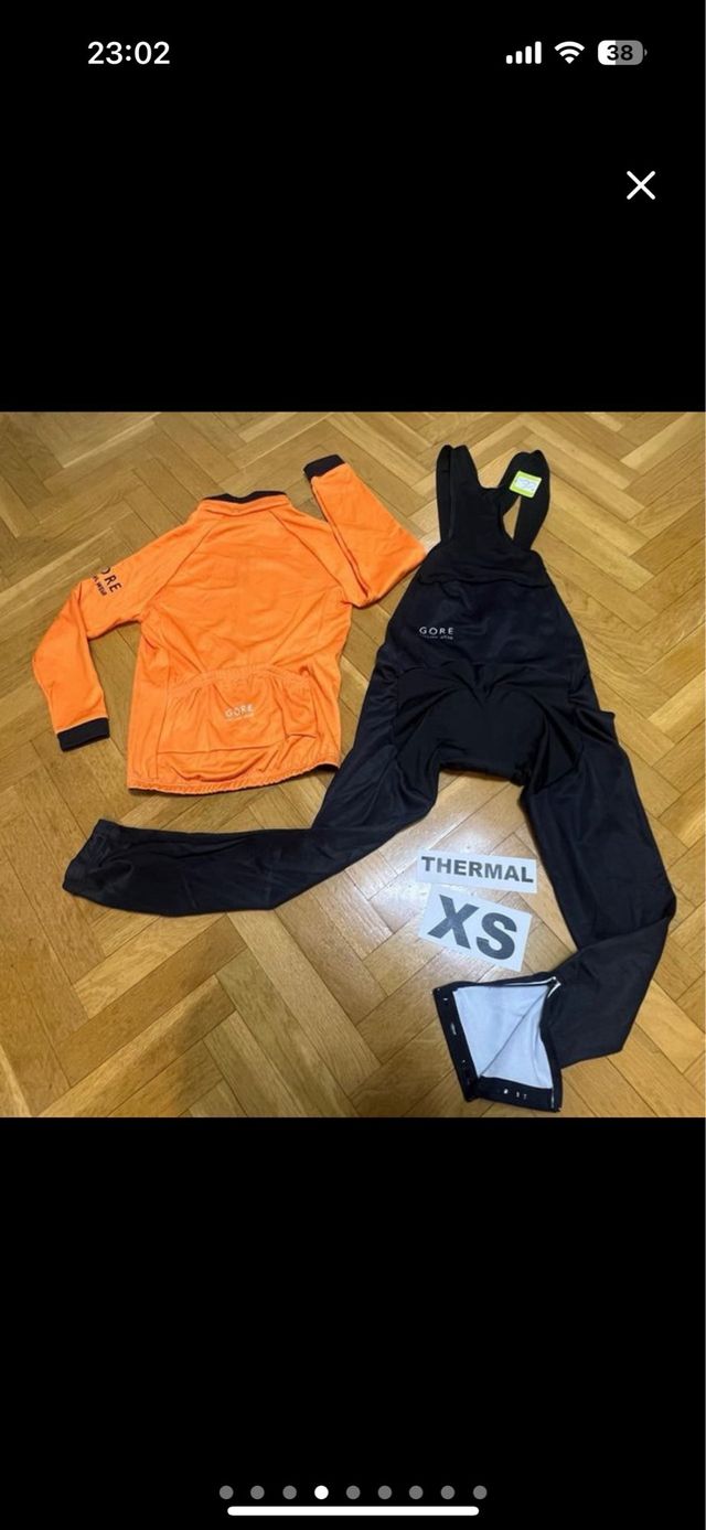 Maillot y culote ciclismo GORE THERMAL XS