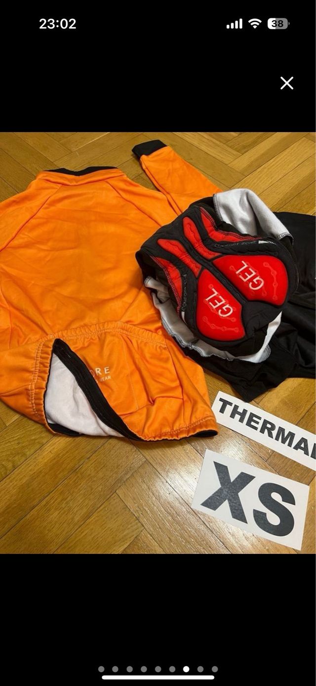 Maillot y culote ciclismo GORE THERMAL XS