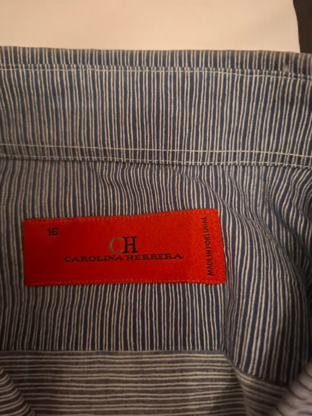 Camisa Carolina Herrera Rayas Talla 16