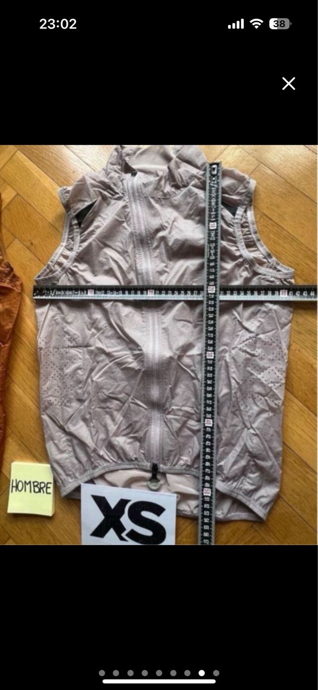 Chaleco ciclismo Hombre Talla XS