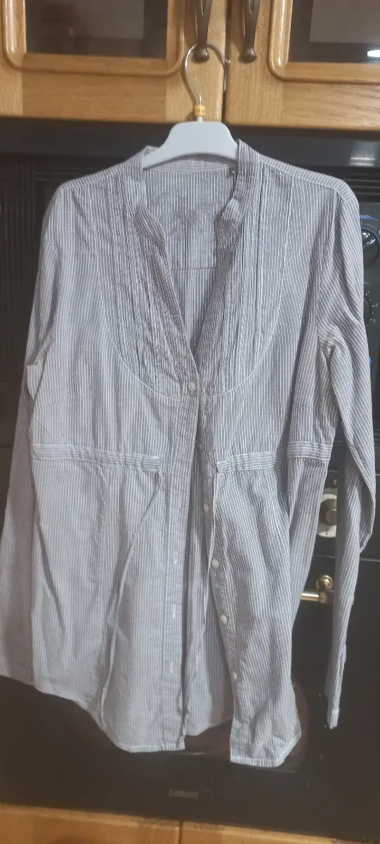 Blusa Rayas Azul y Blanco