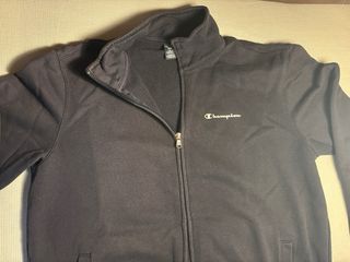 Sudadera Champion Negra Cremallera