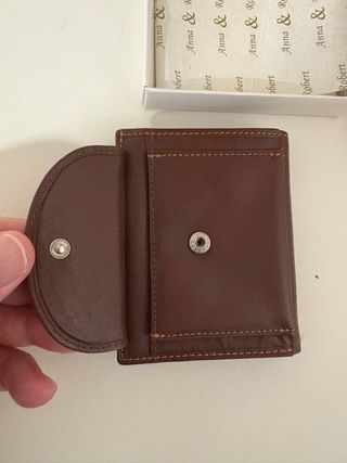 Cartera monedero Anna & Robert marrón