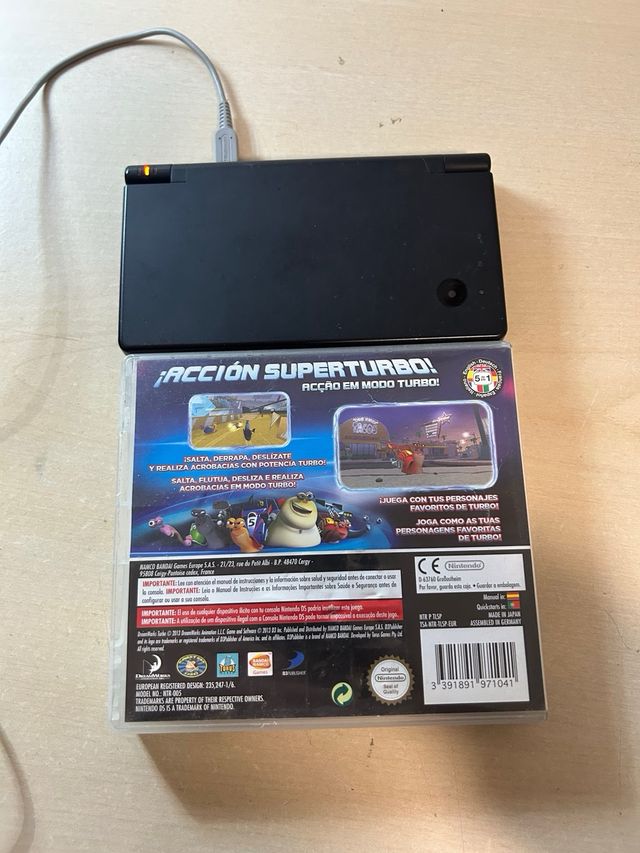 Nintendo DS Negra + Juego Turbo