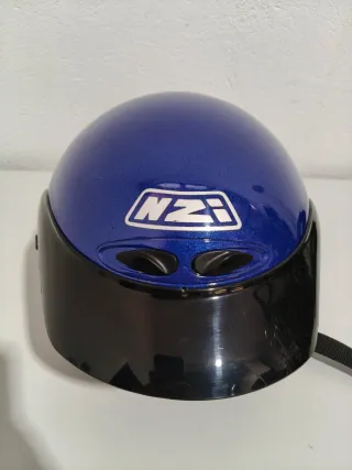 Casco Moto NZI Single Azul Talla XL
