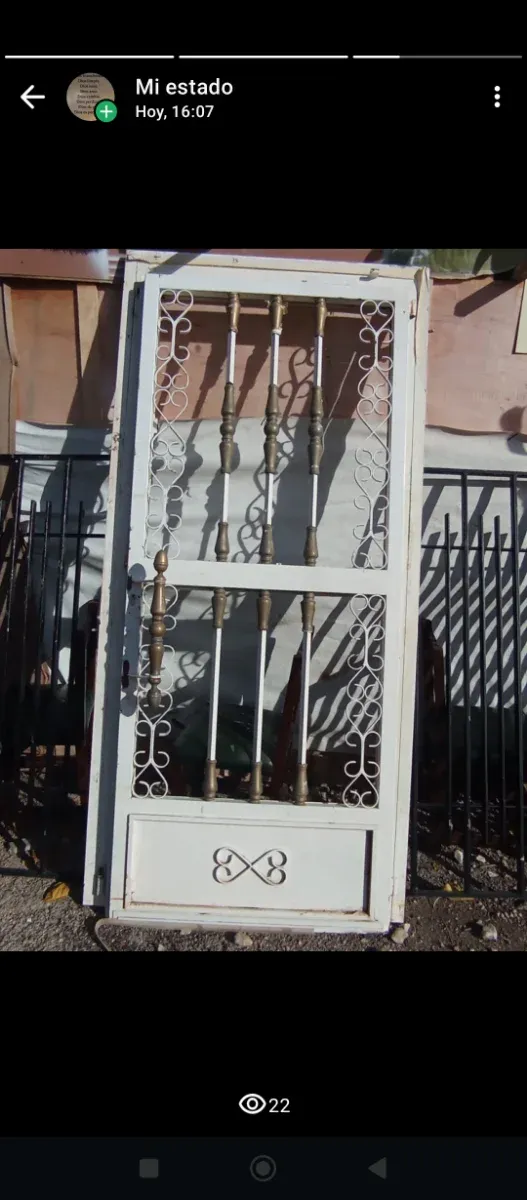 Rejas y puerta de hierro