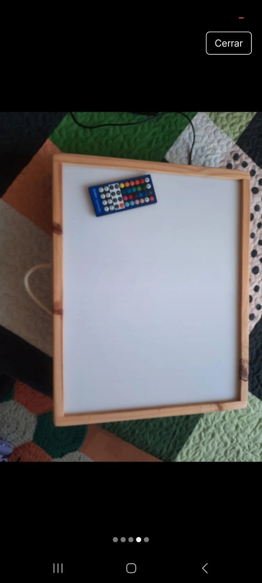 Mesa sensorial de madera