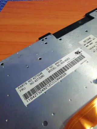 Teclado portátil Lenovo Negro