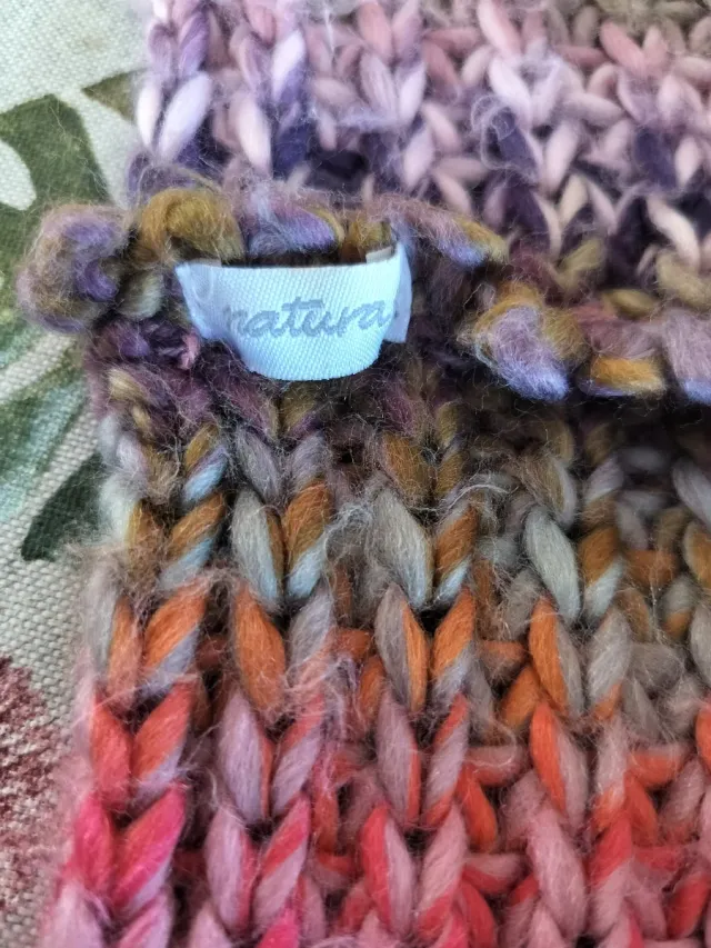 ❤️ Bufanda de punto multicolor