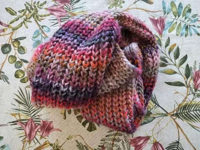 ❤️ Bufanda de punto multicolor