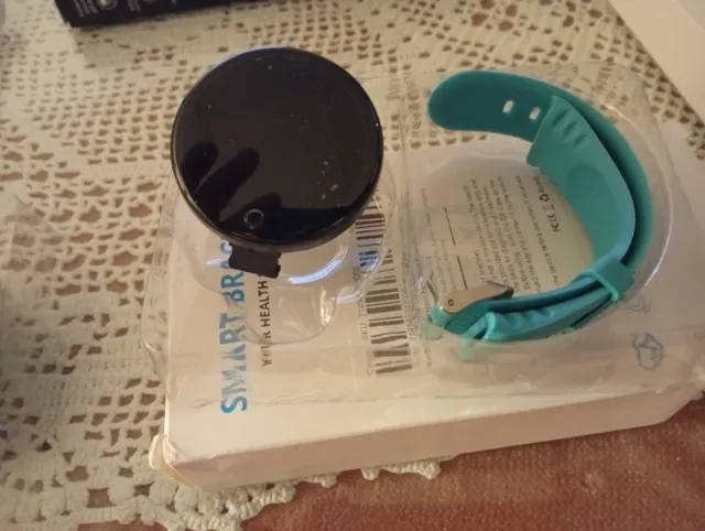 Smart Band Negro y Correa Turquesa