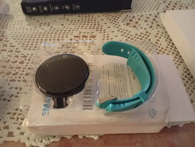 Smart Band Negro y Correa Turquesa