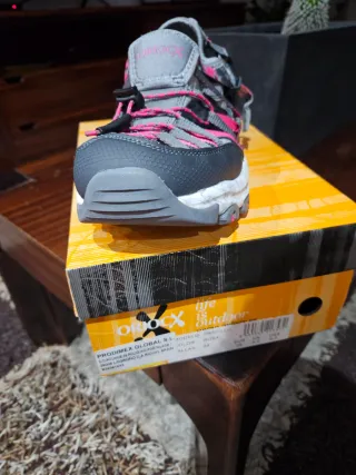 Sandalias Oriocx Trekking Niña/mujer Rosa y Gris