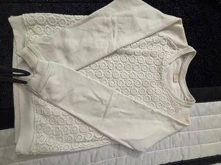 Sudadera Zara niña con encaje talla 9-10 año