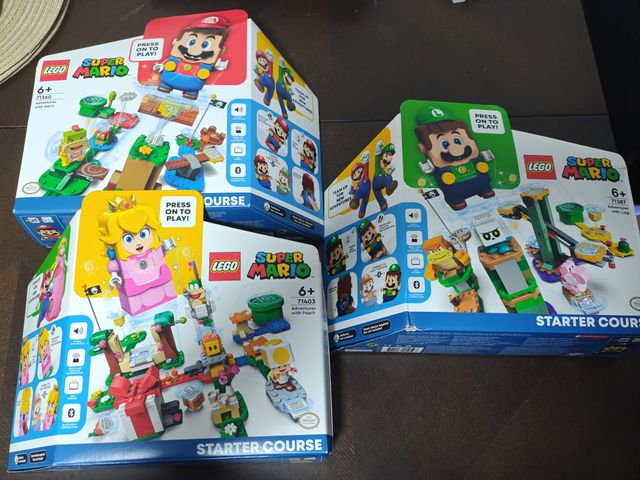 Lote Lego Super Mario Luigi Princess Lacrados