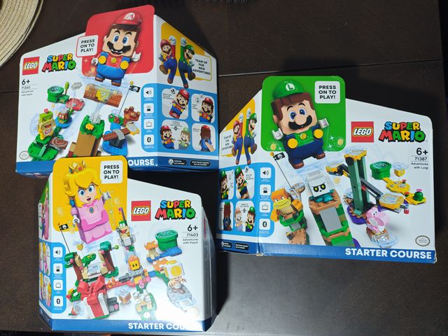 Lote Lego Super Mario Luigi Princess Lacrados