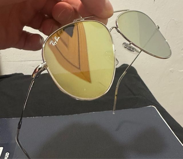Gafas de sol Ray-Ban Aviator Plata y Amarillo