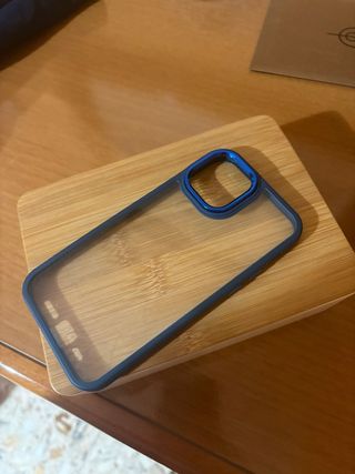 Cover iPhone 12/12 Pro Trasparente Blu