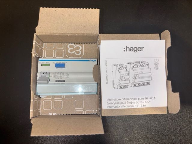 Interruptor diferencial Hager