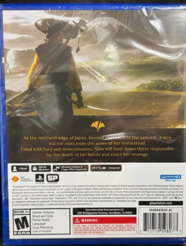 Ghost of Tsushima: yotei PS5