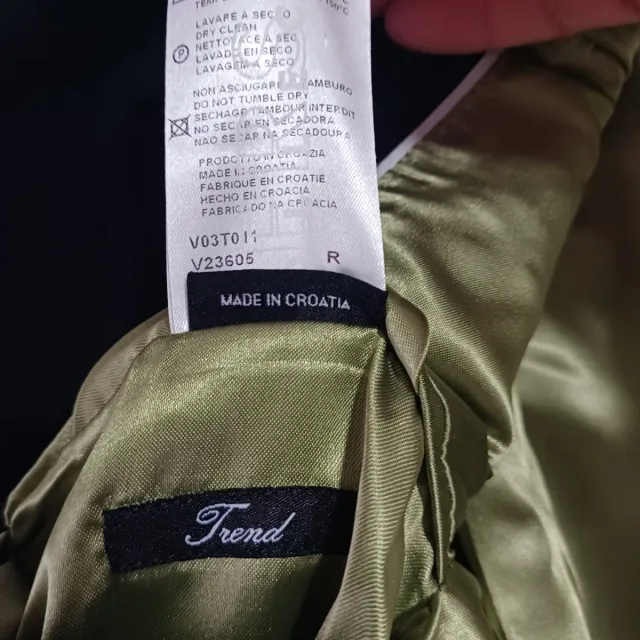 Abrigo Versace Negro con Forro Verde