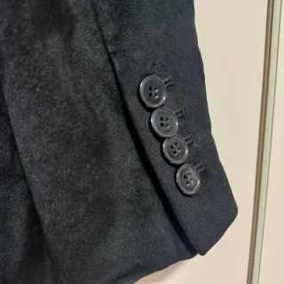 Abrigo Versace Negro con Forro Verde