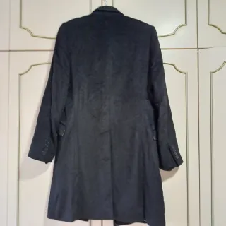 Abrigo Versace Negro con Forro Verde