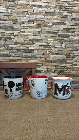 Tazas Mickey Mouse Disney (3 unidades)