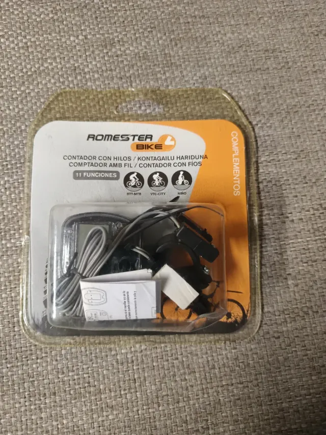 Cuentakilómetros Romester Bike con cable